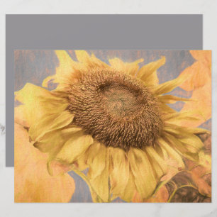 Papier Pays Tournesol Géant Jaune Gris Art Découpage