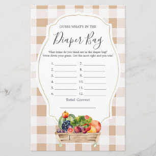Papier Paysans Légume cultivés localement Whats in Diaper