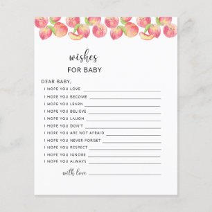 Papier PEACH souhaite pour bébé