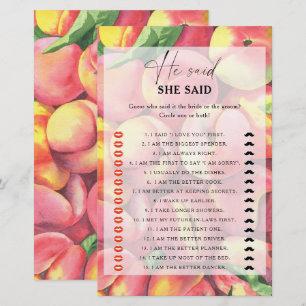 Papier Peaches - Il a dit qu'elle a dit jeu de douche nup