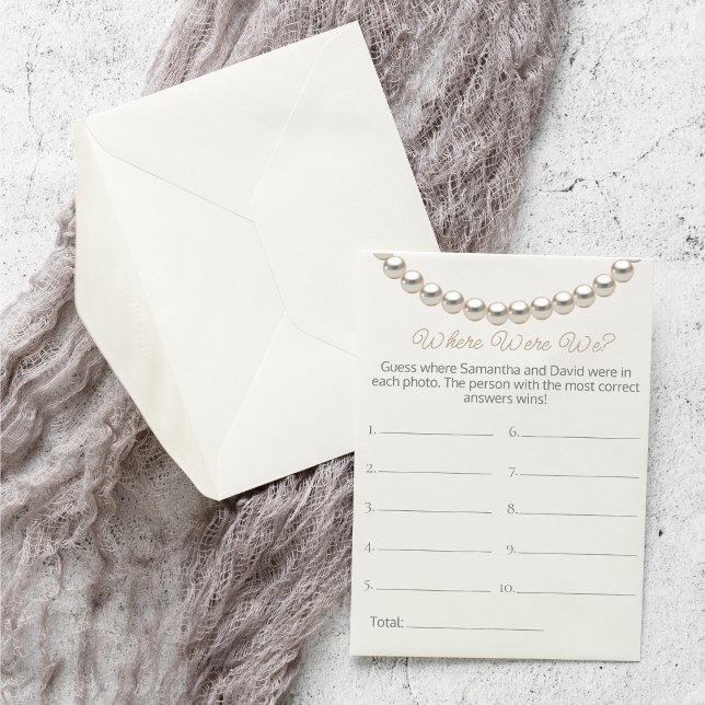 Papier Pearl Fête des mariées Où Nous Sommes Joués (Créateur téléchargé)