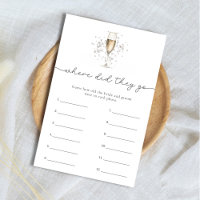 Pearl & Prosecco Où Sont-Ils Allés Jeu De Mariage