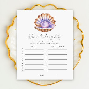 Papier Pearl shell - Nommez ce jeu de baby shower de chan