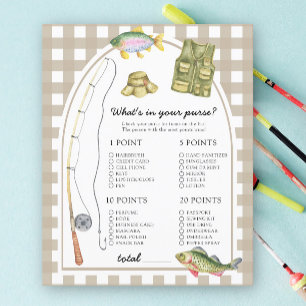 Papier Pêche - Qu'y a-t-il dans votre jeu de baby shower