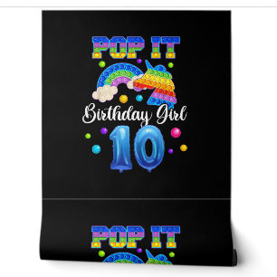 Papier Peint 10 Unicorne Chemise Anniversaire Pour Filles, Pop