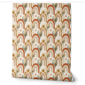 Papier peint à motif bohème personnalisé