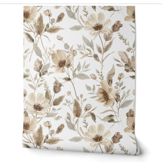 Papier peint à motif botanique | Papier peint flor