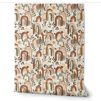 Papier peint à motifs Boho | Amovible