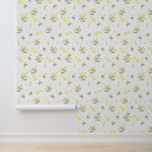 Papier peint à motifs floraux