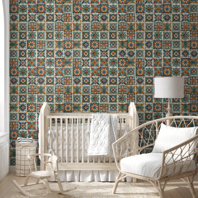 Papier peint à motifs Talavara en Couleurs du couc (Enfants)