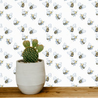 Abeille de miel blanche