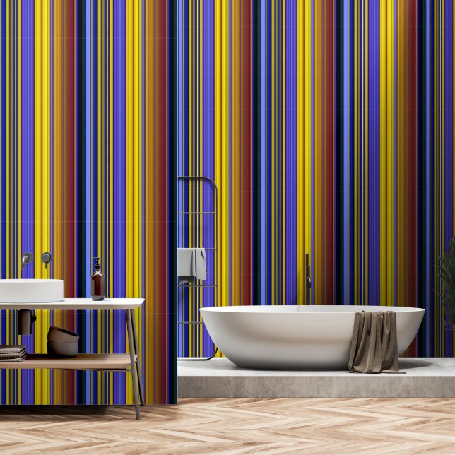 Papier Peint Abstract Stripes Design 1 (Salle de bain)