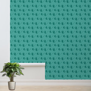 Papier Peint Accent Motif vert chic
