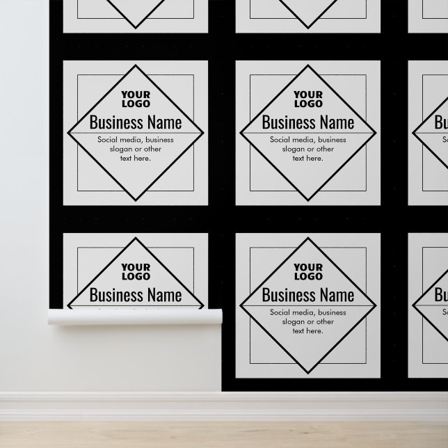 Papier Peint Add Your Logo Customizable Template (Application)