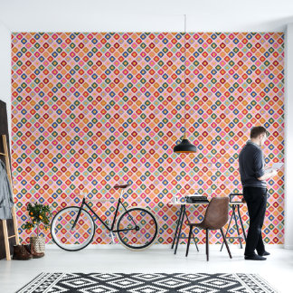 Papier peint adhésif d'art folklorique