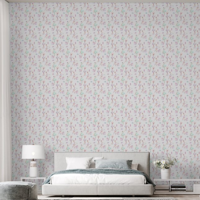 Papier Peint Ado fille Ballerina (Chambre à coucher)