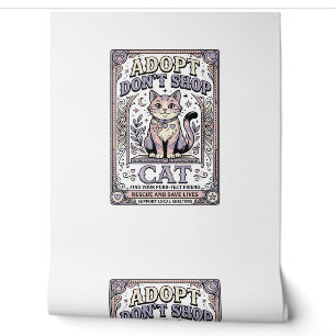 Papier Peint Adoptez Ne Pas Acheter Chat Sauvetage de Chat Adop