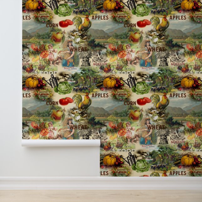 Papier Peint Agriculture vintage (Application)