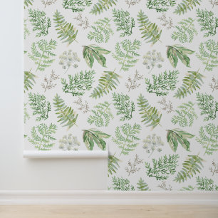 Papier Peint Ajoutez votre nom   Forest Greenery Motif