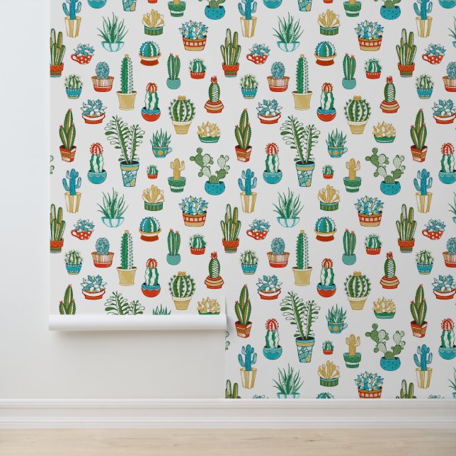 Papier Peint Ajoutez votre nom | Motif Succulent (Application)