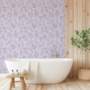 Papier Peint AMÉLIA Floral Flower Lavender violet