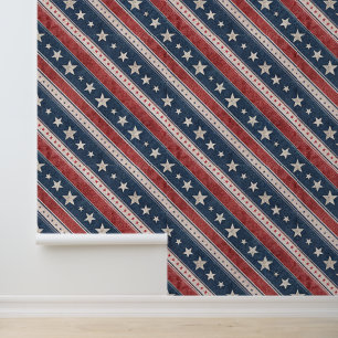 Papier Peint Américaine/Étoiles et Rayures/Patriotique