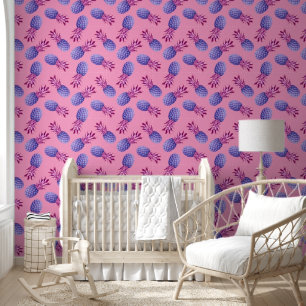 Papier Peint Ananas violet