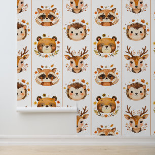 Papier Peint Animaux boisés d'automne