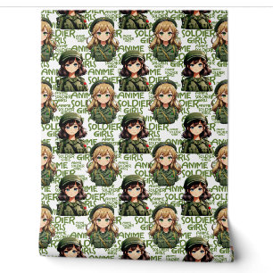 Papier Peint Anime Soldier Girls Design Motif