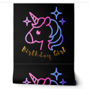 Papier Peint Anniversaire fille licorn licorn unicorn unicorn c