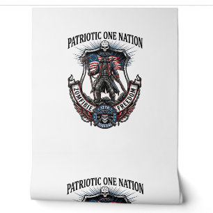 Papier Peint Apocalypse de Zombies Guerrier Patriotique Fou Rou