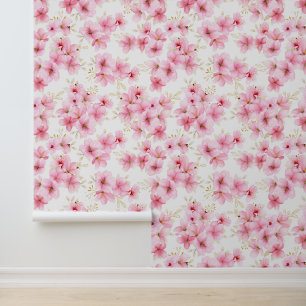 Papier Peint Aquarelle Cherry Blossum Sakura