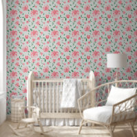 Aquarelle douce motif floral pivoines roses