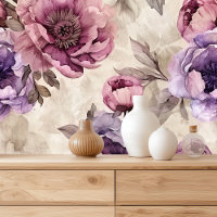 Aquarelle florale de Boho Peony