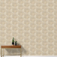Aquarelle Moderne Plaid Crème Neutre Tan Brown