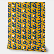 Aquarelle SHRIMP Motif Bleu Jaune Nursery