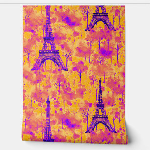 Papier Peint Aquarelle Tour Eiffel Paris Téméraire