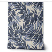 Areca Palms Hawaiian Tropical Vintage - Indigo
