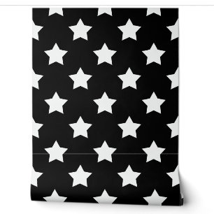 Papier Peint Arrière - plan Black White Stars