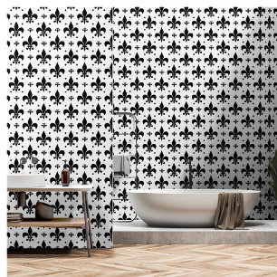 Papier Peint Arrière - plan blanc Fleur-de-lis Motif design