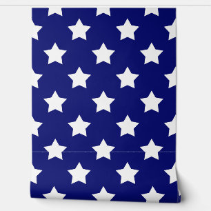 Papier Peint Arrière - plan Blue White Stars