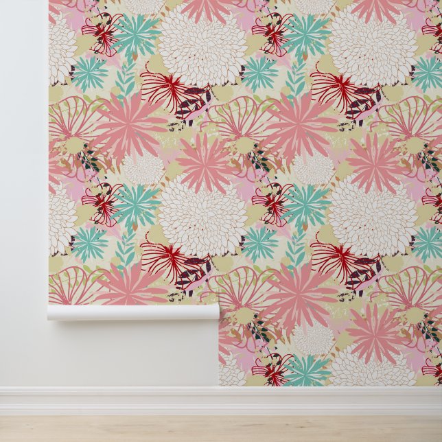 Papier Peint Arrière - plan floral 4 (Application)