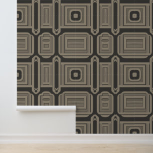Papier Peint Art Déco Elégance : Motif de luxe géométrique