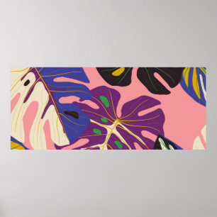 Papier peint art déco feuille de luxe. Arrière - p