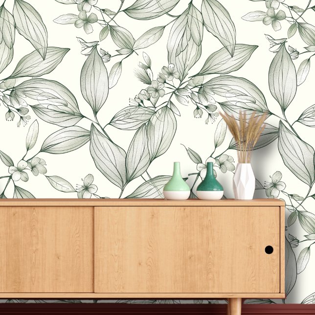 Papier Peint Art du feuille botanique (Créateur téléchargé)