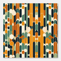 Art Motif Abstrait géométrique rétro