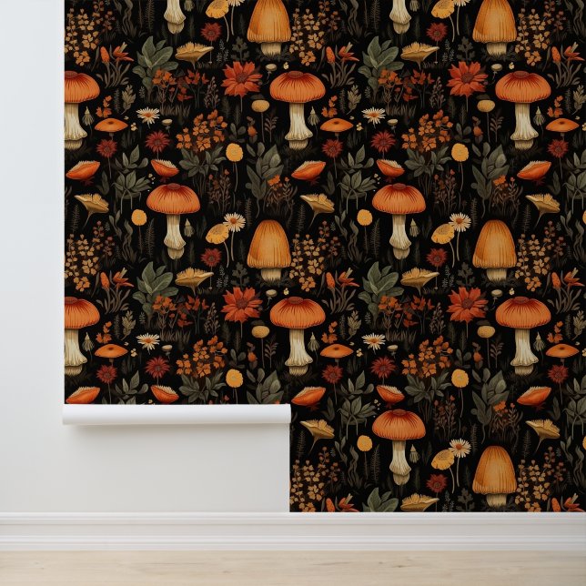 Papier Peint Art numérique du chemin du champignon forestier (Application)