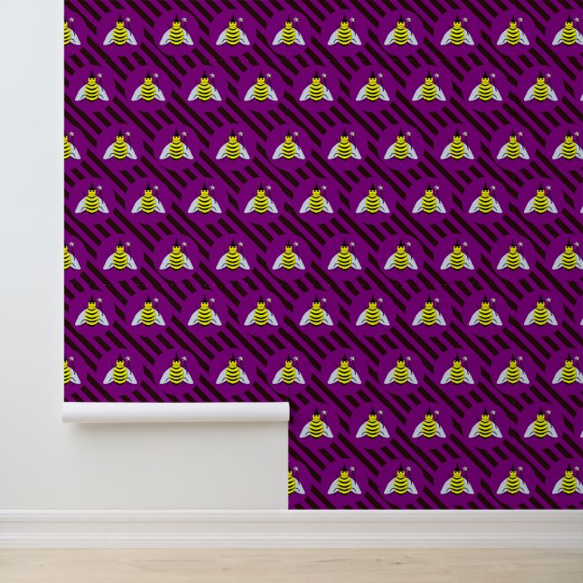 Papier Peint Assistant Abeille magique d'Halloween Purple et ba (Application)