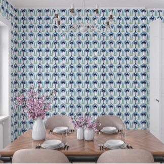 Papier Peint Azure Oasis Archway | Décor Tropical Airbnb