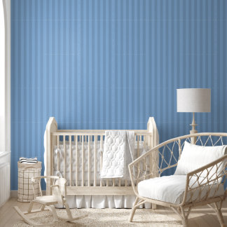 Papier Peint Baby Blue rayures verticales épaisses